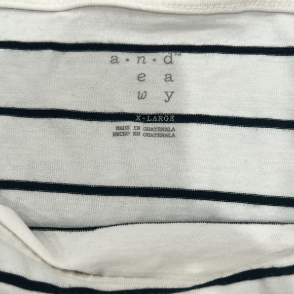 A New Day Striped Boat Neck Top Women’s Sz XL - Picture 3 of 8